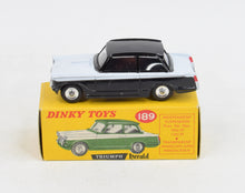 Dinky Toys 189 Triumph Herald 'Promotional' Virtually Mint/Boxed (Black & White)