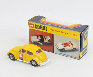 Corgi toys 383 VW 1200 Beetle PTT Virtually Mint/Boxed (open spoke wheels)