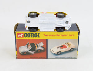 Corgi toys 383 VW 1200 Beetle PTT Virtually Mint/Boxed (open spoke wheels)