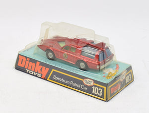 Dinky toys 103 Spectrum Patrol Car Very Near Mint/Boxed ''The Winchester Collection''