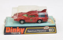 Dinky toys 103 Spectrum Patrol Car Very Near Mint/Boxed ''The Winchester Collection''