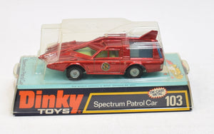 Dinky toys 103 Spectrum Patrol Car Very Near Mint/Boxed ''The Winchester Collection''