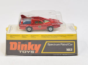 Dinky toys 103 Spectrum Patrol Car Virtually Mint/Boxed ''The Winchester Collection''