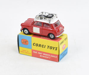 Corgi Toys 339 Austin Monte Carlo Mini Cooper 'S'. Virtually Mint/Nice box 'Gullwing Collection'