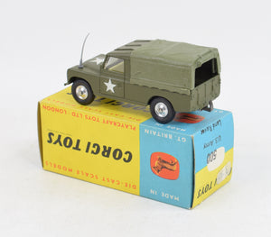 Corgi Toys 500 U.S Army Land-Rover Weapons carrier Virtually Mint/Nice box