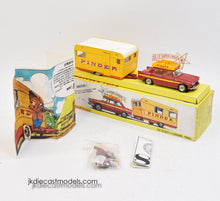 French Dinky 882 Pinder Peugeot 404 & Caravan Virtually Mint/Nice box
