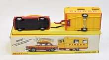 French Dinky 882 Pinder Peugeot 404 & Caravan Virtually Mint/Nice box
