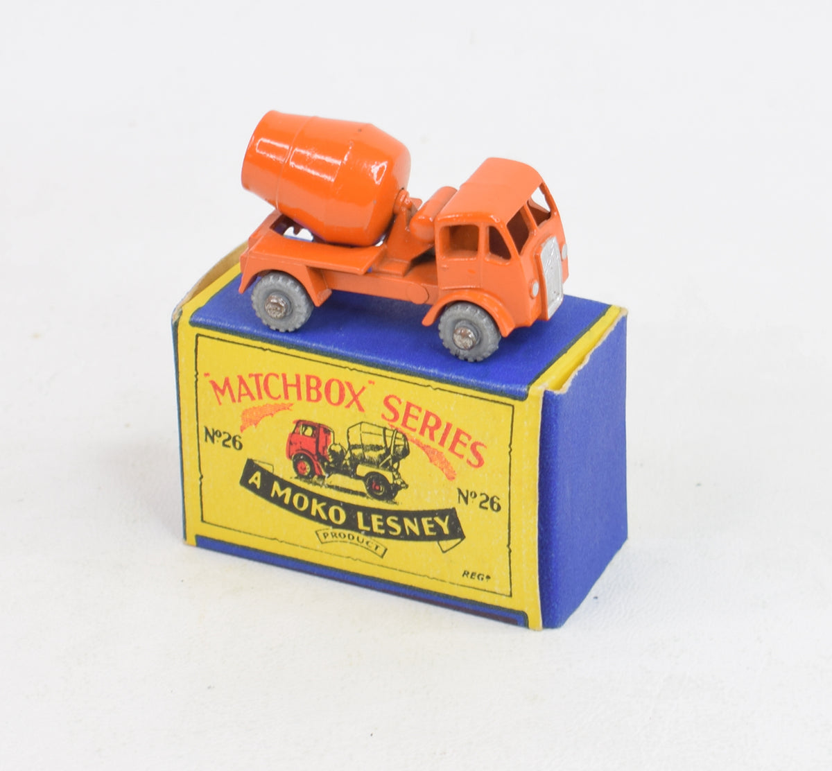 Matchbox Lesney 26 Concrete mixer MW/B1 box Virtually Mint/Nice box