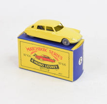 Matchbox Lesney 66 DS 19 Citroen GPW/B4 box Virtually Mint/Lovely box