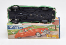 Tri-ang No.2 Minic Saloon car Virtually Mint/Nice box