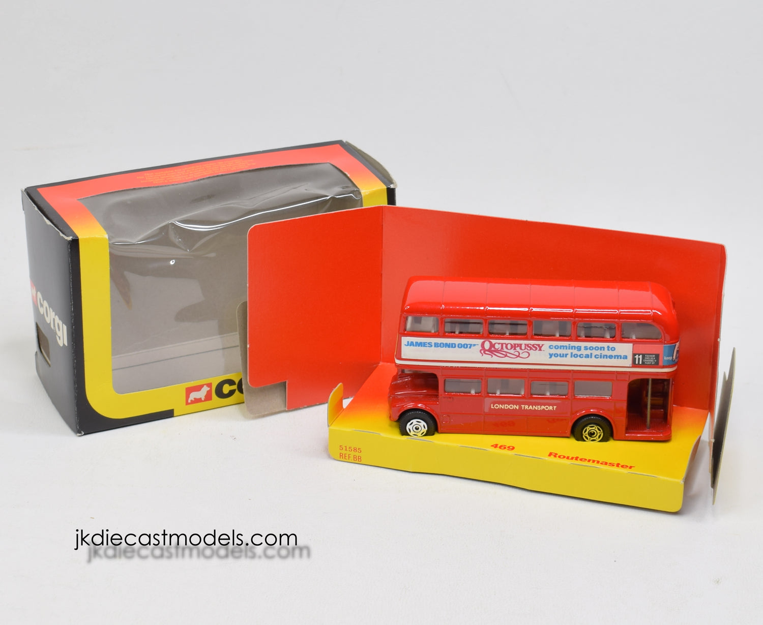 Corgi toys 469 Routemaster Bus 'Octopussy' Mint/Boxed – JK DIE-CAST MODELS