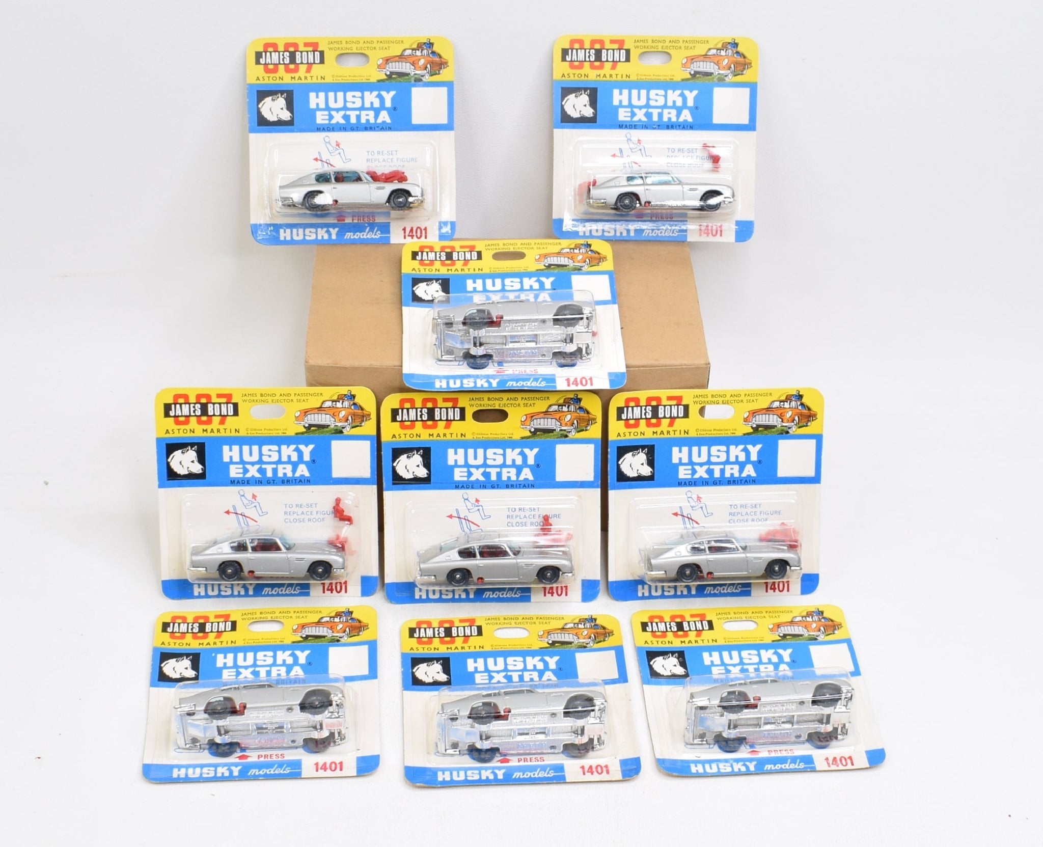 Husky Models 9 of 12 Trade box Husky models 1401 James Bond Aston Martin Mint/Lovel ...