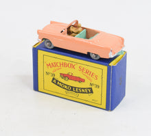 Matchbox Lesney 39 Zodiac Convertible RW/B2 box Virtually Mint/Nice box 'Taurus Collection'