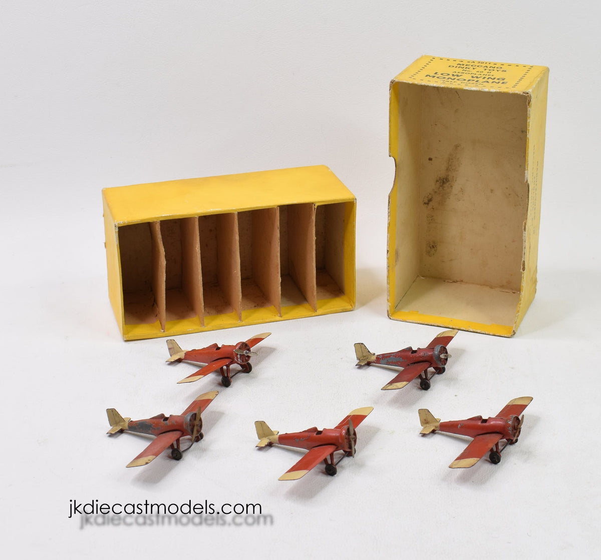 Trade box of 5 Dinky toys 60d Low wing monoplane - Near Mint