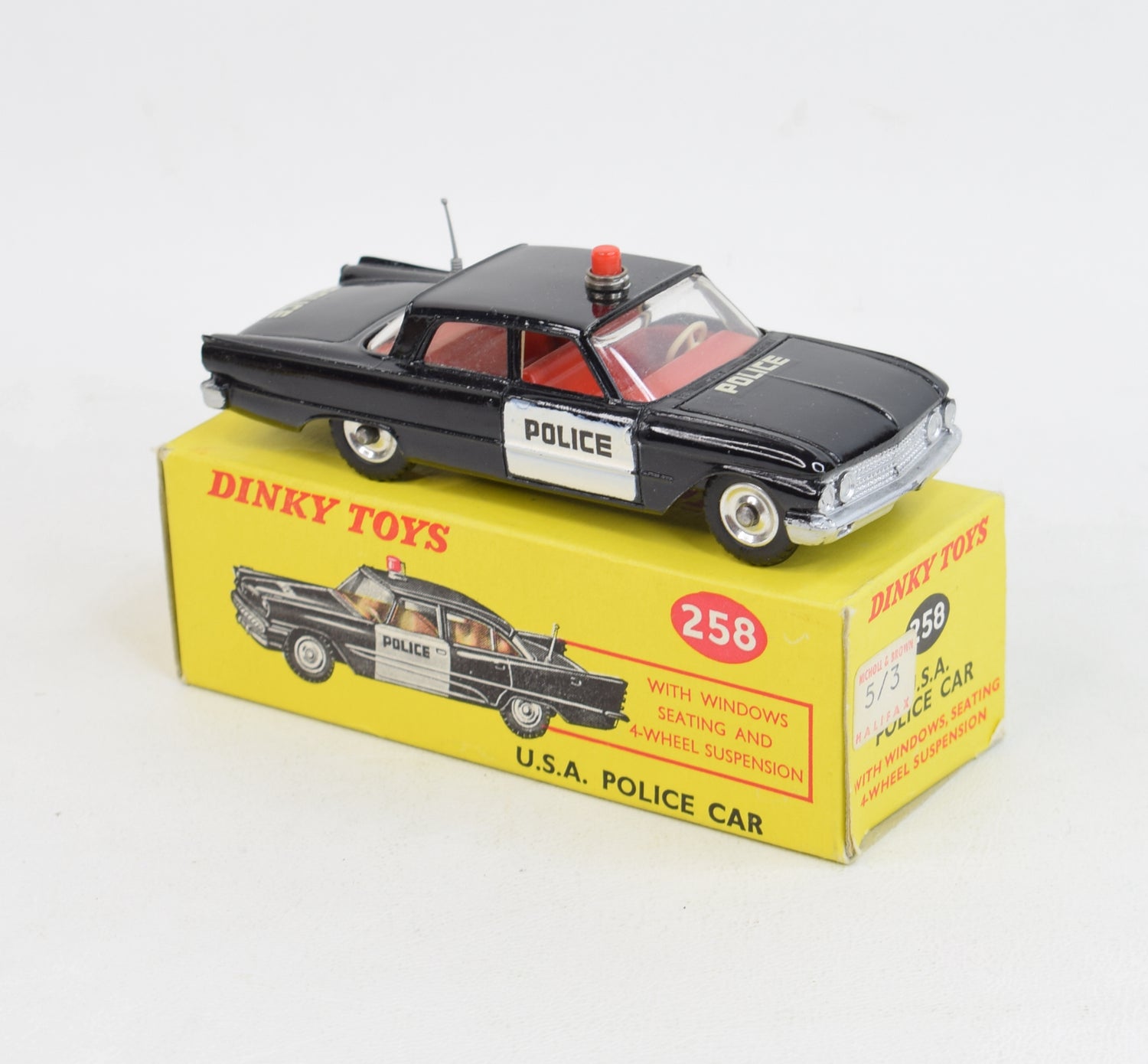 Dinky toys 258 Fairlane Virtually Mint/Nice box (Red interior) 