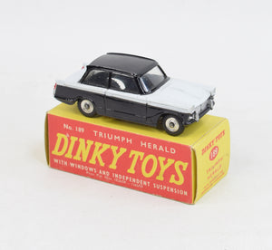 Dinky Toys 189 Triumph Herald 'Promotional' Virtually Mint/Boxed (Black & White) "The West London Collection"