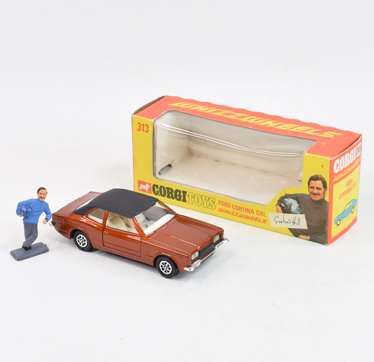 Corgi toys 313 Graham Hill Cortina Virtually Mint/Boxed