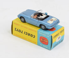 Corgi toys 318 Lotus Elan S2 Virtually Mint/Boxed (Rare box & cast hubs)