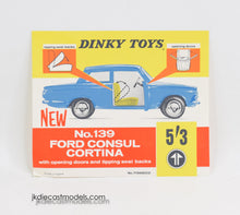 Dinky toys 139 Ford Consul Poster/Flyer