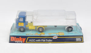 Dinky Toys 915 A.E.C  Virtually Mint/Lovely box (974 Hoyner cab)