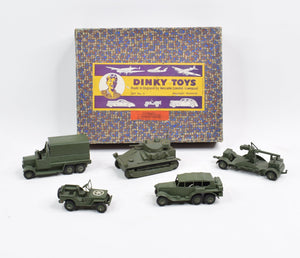 Dinky toy Gift set 5 Military Vehicles Very Near Mint/Boxed