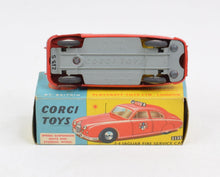 Corgi toys 213s 2.4 Jaguar Fire Car Virtually Mint/Nice box