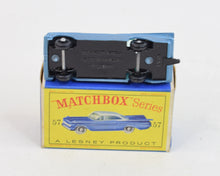 Matchbox Lesney 57 Chevrolet Impala BPW/ D box Virtually Mint/Lovely box