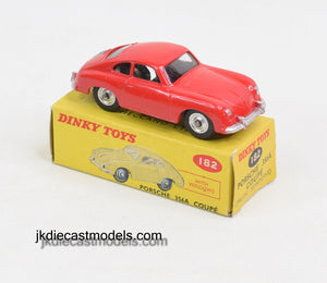 Dinky 182 Porsche 356A Coupe Virtually Mint/Boxed (Silver painted hubs)