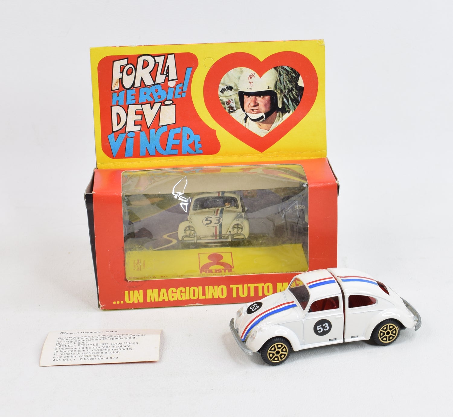 Politoys art W2 - Walt Disney - 'Herbie' VW Virtually Mint/Nice box 