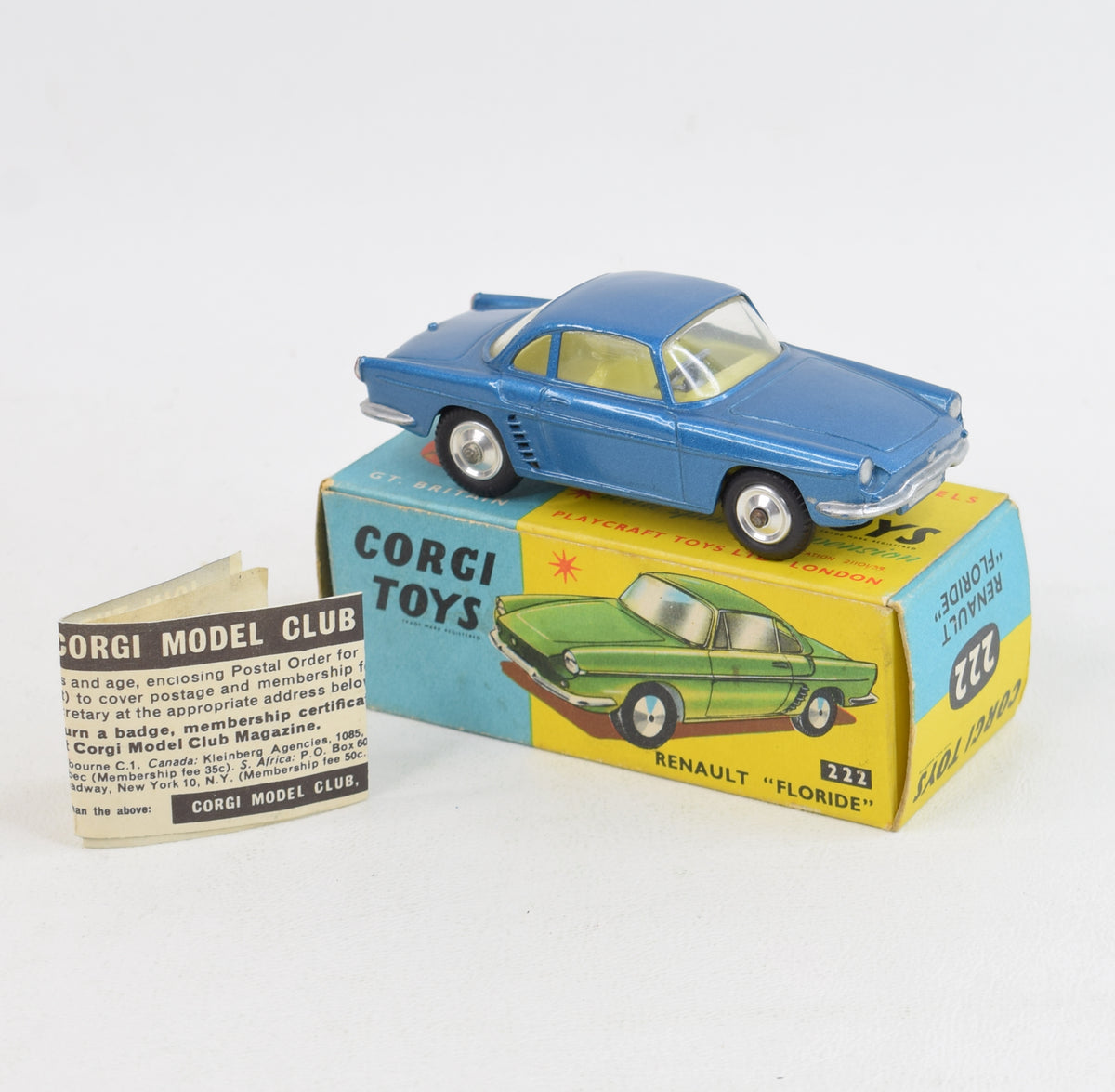 Corgi Toys 222 Renault Floride Very Near Mint/Boxed