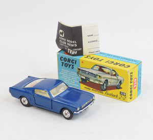 Corgi toys 320 Ford Mustang 2+2 Virtually Mint/Boxed