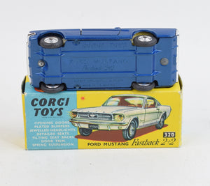 Corgi toys 320 Ford Mustang 2+2 Virtually Mint/Boxed