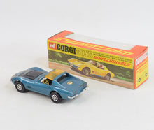 Corgi toys 387 Corvette Stingray Virtually Mint/Boxed