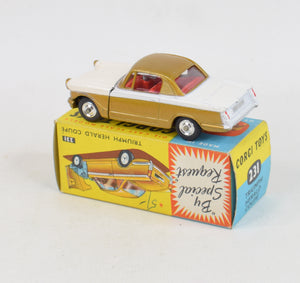 Corgi toys 231 Triumph Herald Virtually Mint/Nice box (shaped hubs)