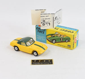 Corgi Toys 319 Lotus Elan Virtually Mint/Nice box