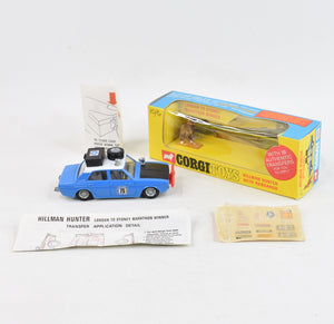 Corgi toys 302 Hillman Hunter Virtually Mint/Nice box "Weslake Collection"