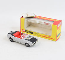 Corgi toys 343 Pontiac Firebird Virtually Mint/Lovely box (Button style Whizzwheels)