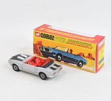 Corgi toys 343 Pontiac Firebird Virtually Mint/Lovely box (Button style Whizzwheels)