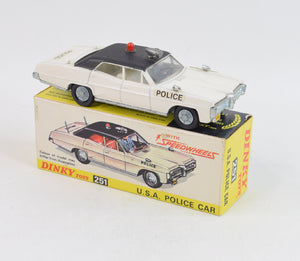 Dinky toys 251 U.S.A Police car Virtually Mint/Boxed "The West London Collection"