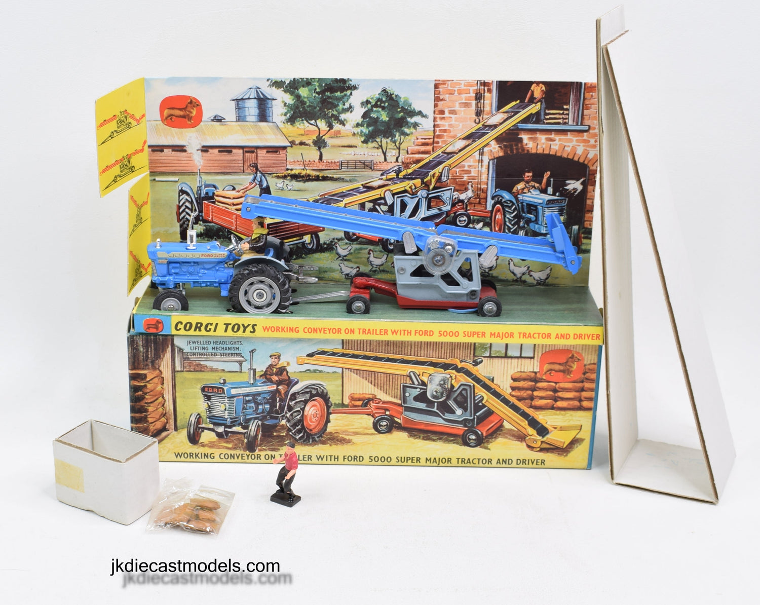 Vintage Corgi #47, tracteur Ford 5000 Super Major avec convoyeur ... - eBay Vintage Corgi #47, tracteur Ford 5000 Super Major avec convoyeur ... - eBay
