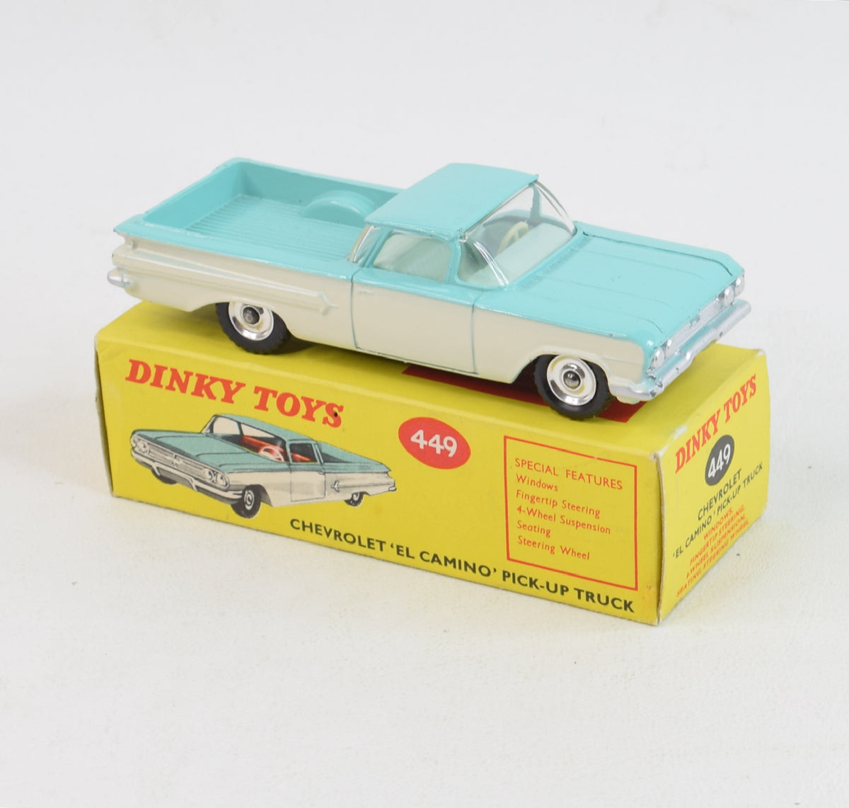 Dinky toys 449 El Camino Pick-Up Truck Very Near Mint/Boxed 