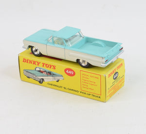 Dinky toys 449 El Camino Pick-Up Truck Very Near Mint/Boxed "The West London Collection"