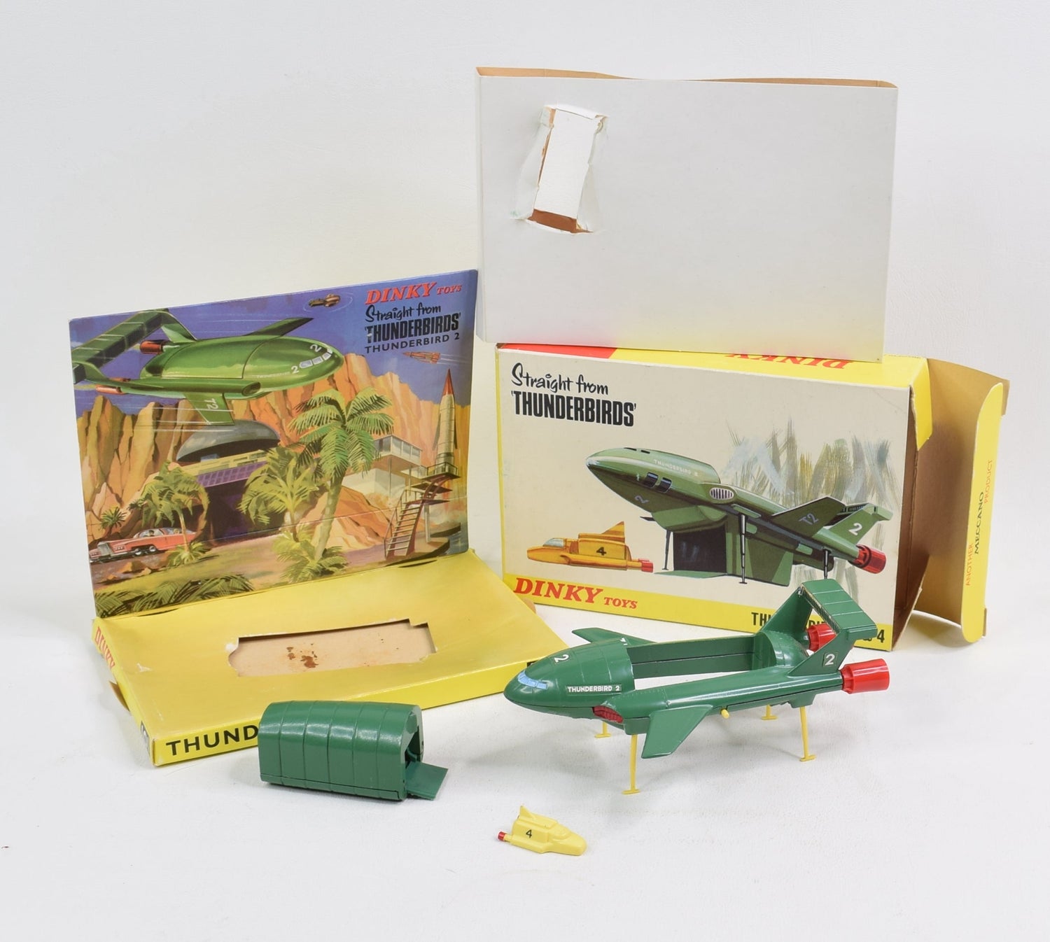 Dinky toy 101 Thunderbird 2 + 4 Virtually Mint/Nice box