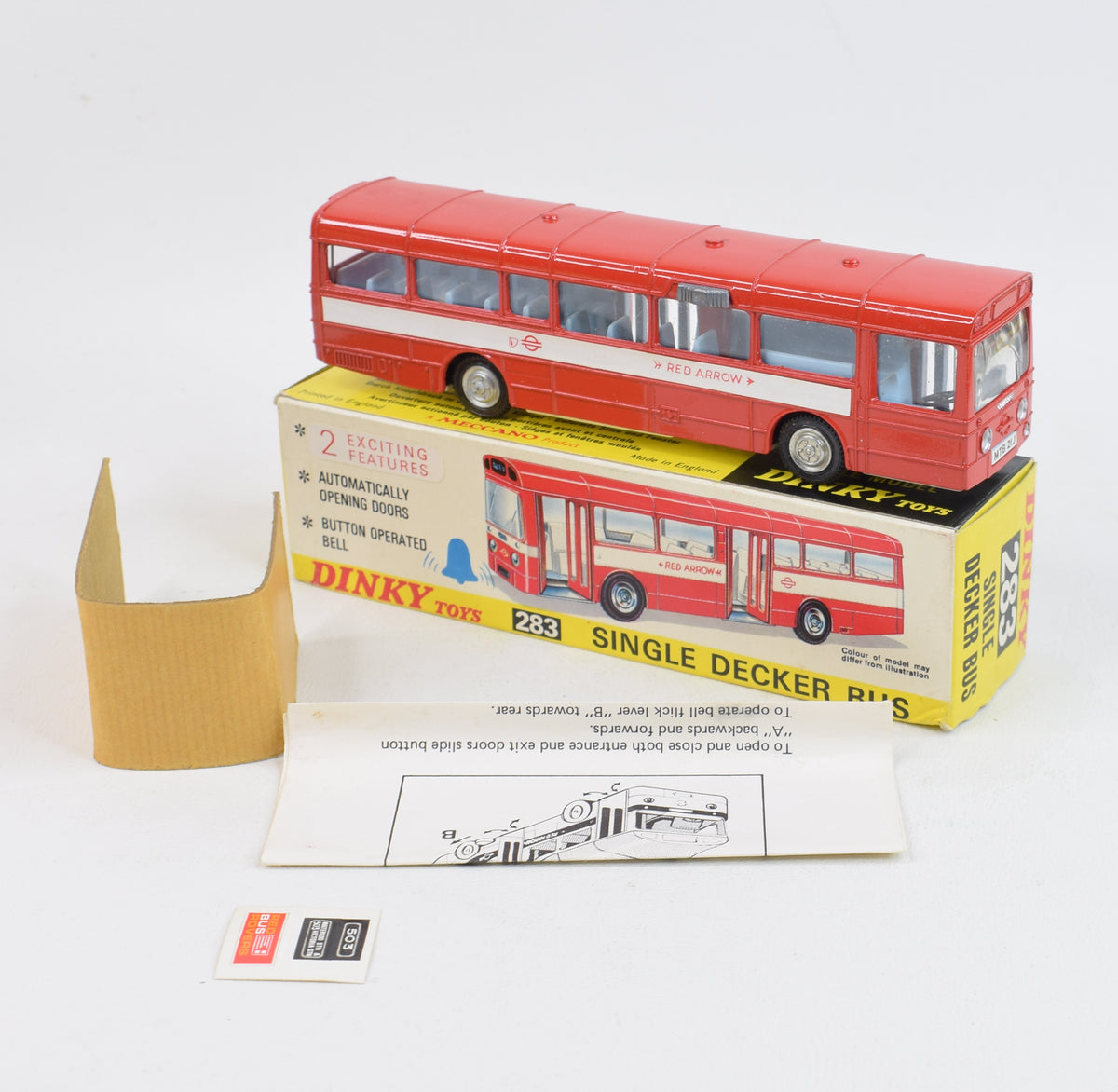 Dinky toy 283 Single Decker Virtually Mint/Nice box 