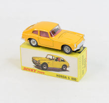 Dinky toy 1408 Honda S800 Virtually Mint/Nice box "Scandinavian Collection"