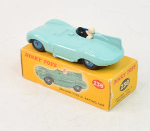 Dinky Toys 238 D type Jaguar Virtually Mint/Boxed 'Dinky sports car' Collection