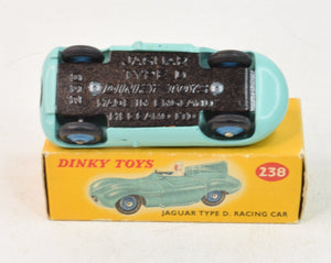 Dinky Toys 238 D type Jaguar Virtually Mint/Boxed 'Dinky sports car' Collection