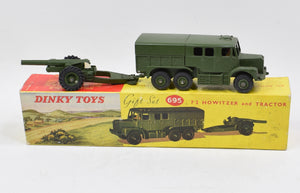 Dinky 695 Medium Artillery Tractor & Dinky 7.2 Howitzer Virtually Mint/Boxed
