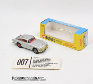 Corgi Toys 270 James Bond DB5 Mint/Nice box (270 to box face)