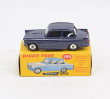 Dinky Toys 189 Triumph Herald 'Promotional' Virtually Mint/Boxed (Monaco Blue).